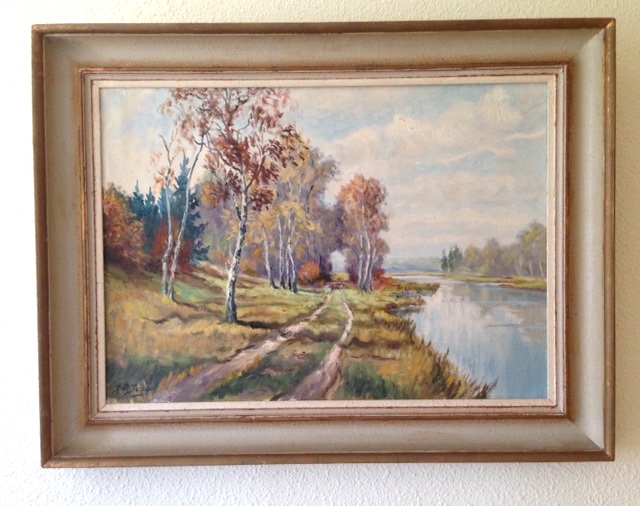 Paisaje, Oléo sobre Lienzo de J.P.Jungo